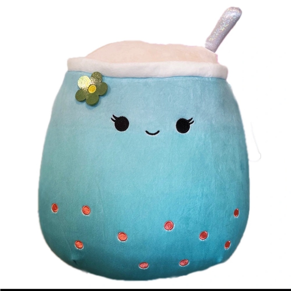 Squishmallow Jakarria 11" Boba Blue Tea Stuffed Animal Soft Plush Doll Kellytoy